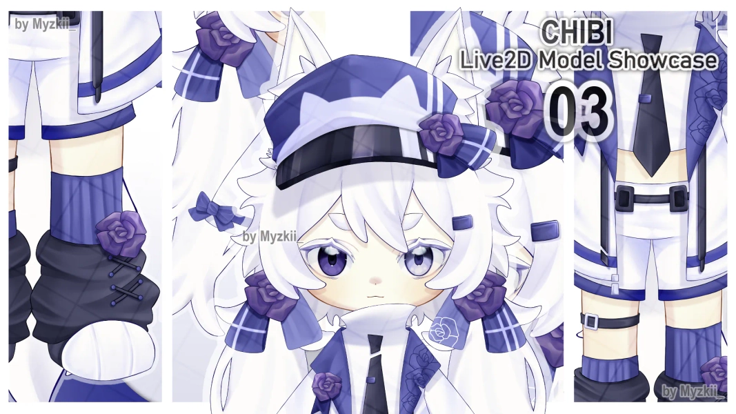 CHIBI VTUBER MODEL by Myzkii_ (@myzkii)