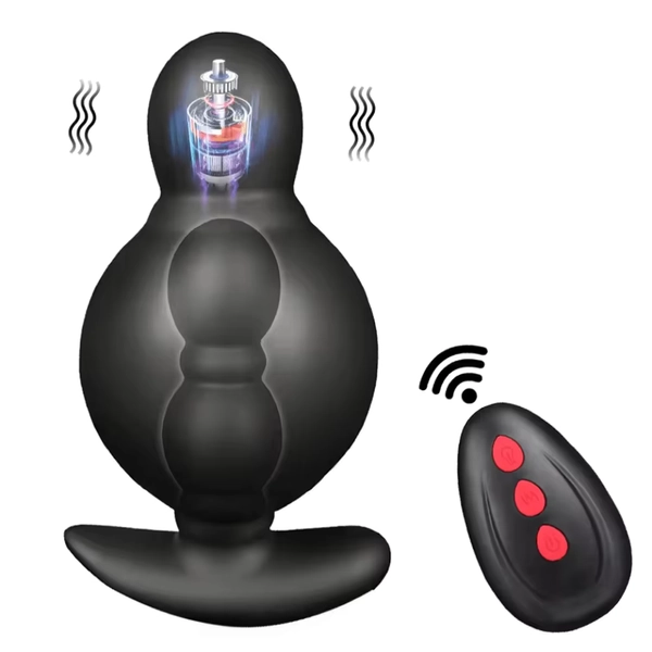 Wireless Remote Control Inflatable Anal Plug Vibrator Male Prostate Massager Huge Butt Plug Anal Expansion Sex Toys For couples - AliExpress 66