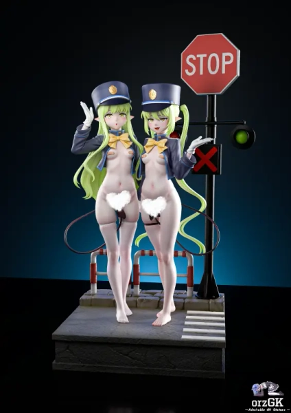 Genius Bee Studio - Highlander Railroad Academy Tachibana Hikari X Tachibana Nozomi Blue Archive - OrzGK