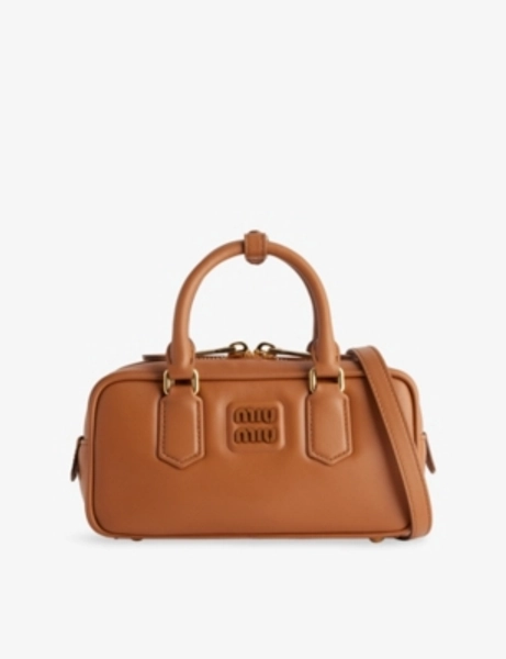Arcadie Leather Top Handle Bag