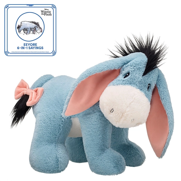 Build-A-Bear Disney Eeyore Plush Gift Bundle With Sound Stuffed Toys in Blue