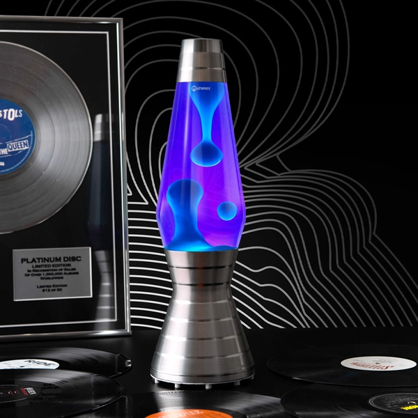 Astro Lava Lamp: Platinum Vinyl - Mathmos Australia