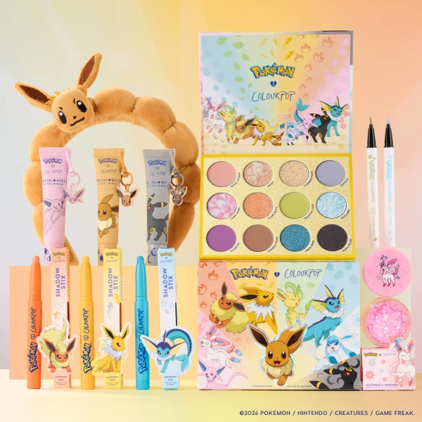 Pokémon x ColourPop Eeveelution Collection