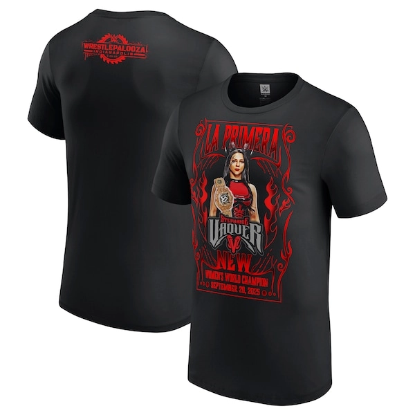 Men's Black Stephanie Vaquer WrestlePalooza 2025 Winner T-Shirt