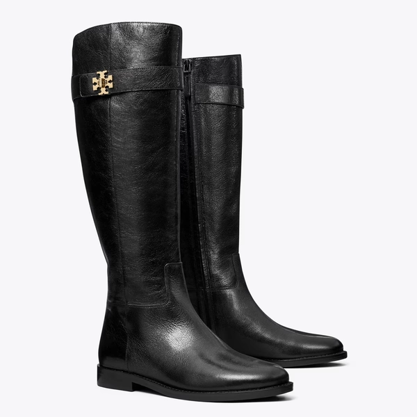Turnlock Riding Boot in black, size 6.5