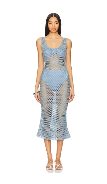 Illapa Crochet Midi Dress