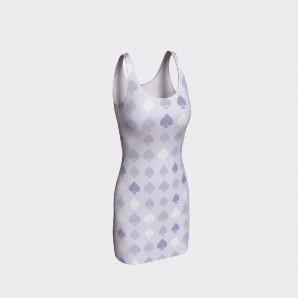 Patterned Spades Bodycon Dress — Maison De Neige