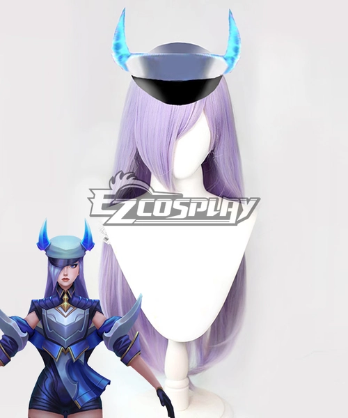 League of Legends LOL DRX Caitlyn Purple Cosplay Wig