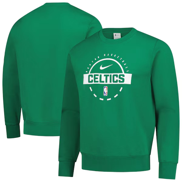  Boston Celtics Nike 2025/26 Authentic Practice Club Sweatshirt - Kelly Green