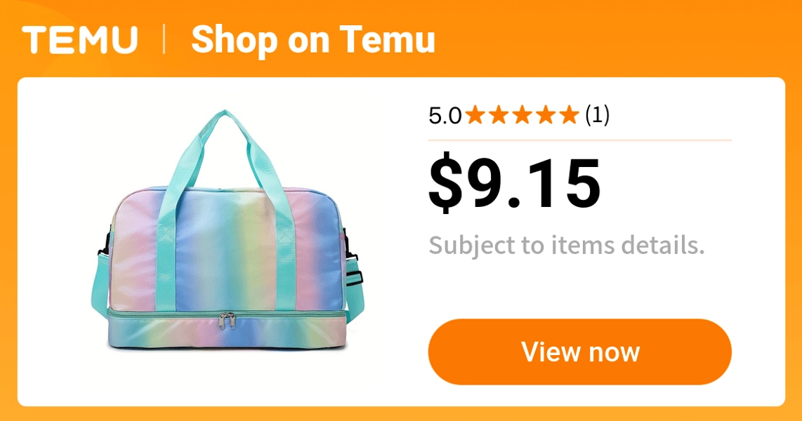 colorful storage travel bag separate shoe compartment   - Temu