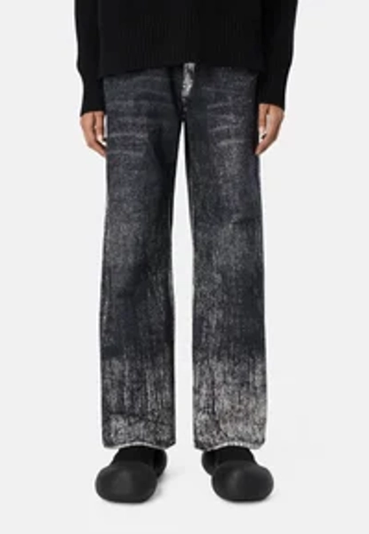 Jeans a zampa - schwarz weiß