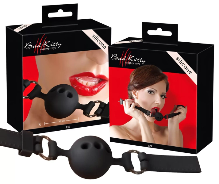 Bad Kitty - mali silikonski brnjica (crna)