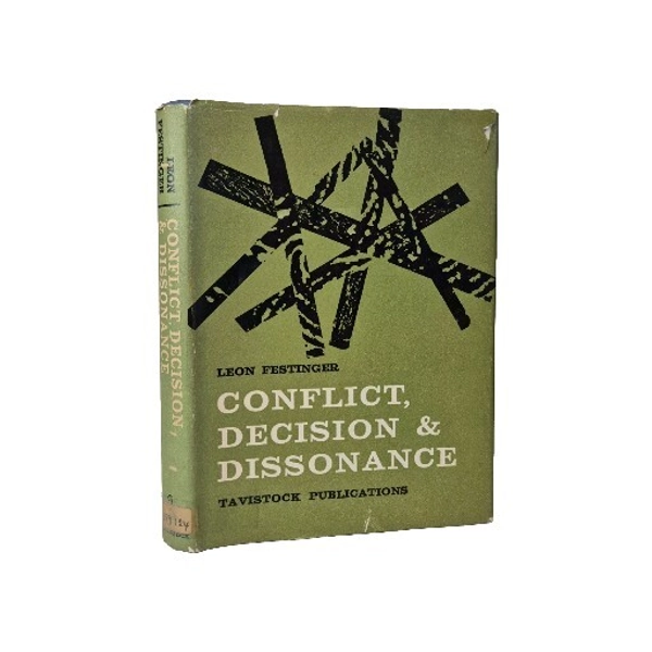 Conflict Decision And Dissonance By Leon Festinger, First UK Edition 1964 HBDJ