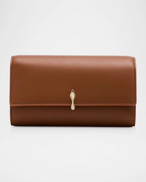 Bettina Nappa Leather Wallet on Chain