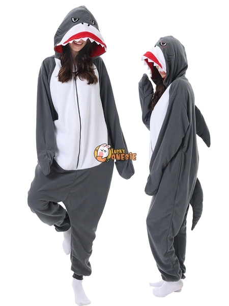 Shark Onesie for Adults Cute & Easy Halloween Costume