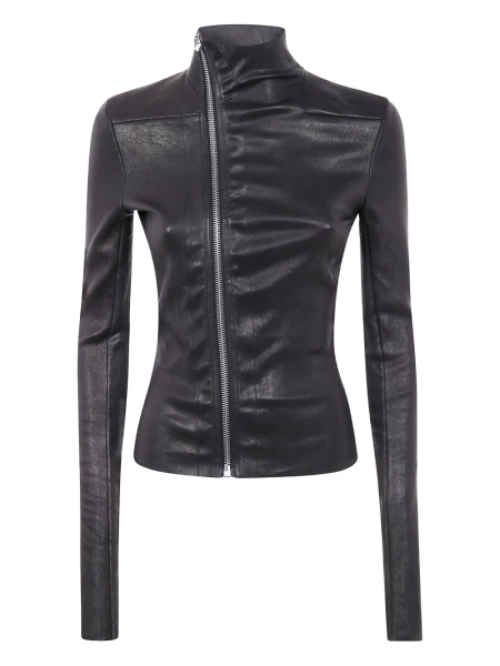 Rick Owens high-neck zip-front jacket | 40