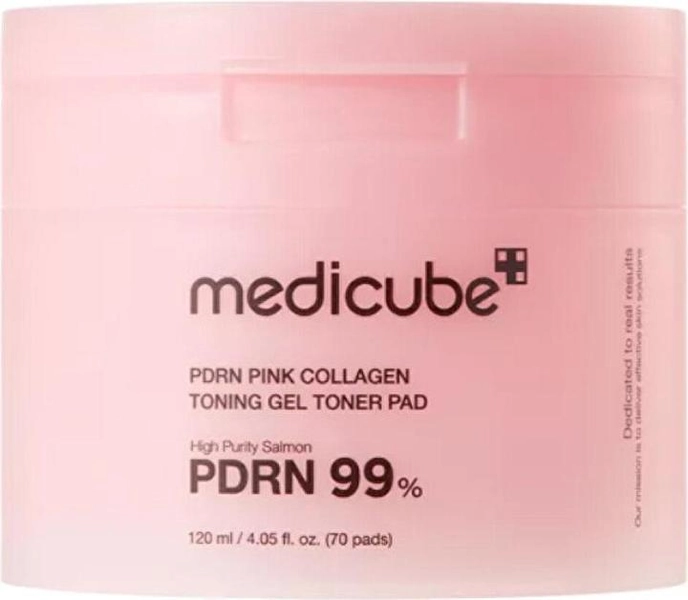 Medicube Lachs-DNA PDRN rosa Kollagen-Gel-Toner-Pads