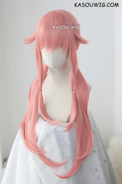 90cm / 35.5" Mirai Nikki Future Diary Gasai Yuno long pink pigtails wig