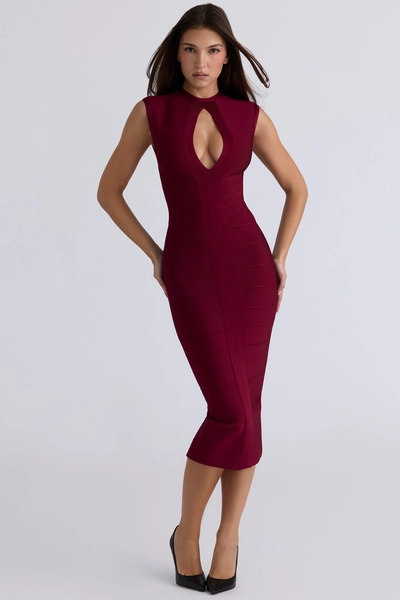 The Fatale Ruby Bandage Midi Dress