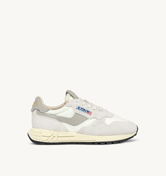 SNEAKERS REELWIND LOW AUS NYLON UND WILDLEDER IN BEIGE