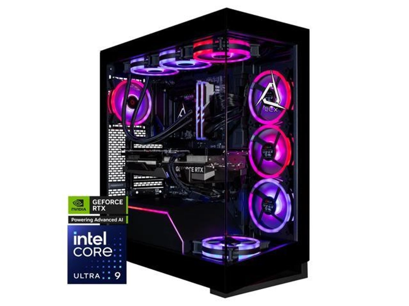CLX Horus Gaming Desktop - Intel Core Ultra 9 285K 3.7GHz 24-Core Processor, 96GB DDR5 Memory, GeForce RTX 5080 16GB GDDR7 Graphics, 2TB NVMe M.2 SSD,