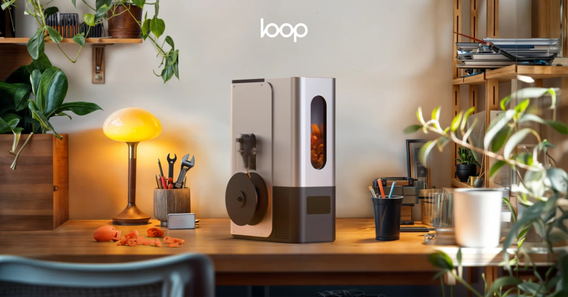l00p – the world’s first desktop 3d print recycler