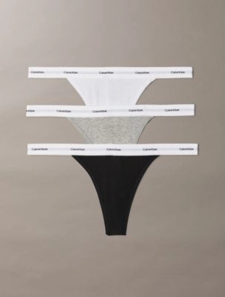 Cotton Stretch Rib 3-Pack String Thong