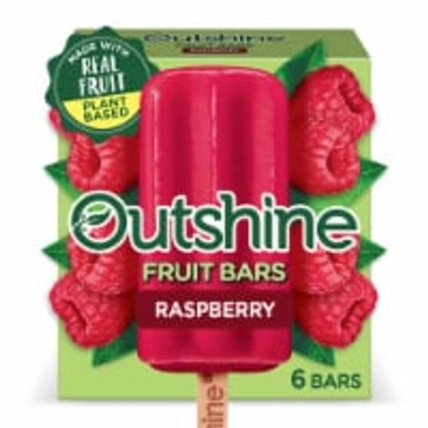 Outshine Raspberry Frozen Fruit Bars, 6 Count, 6 ct