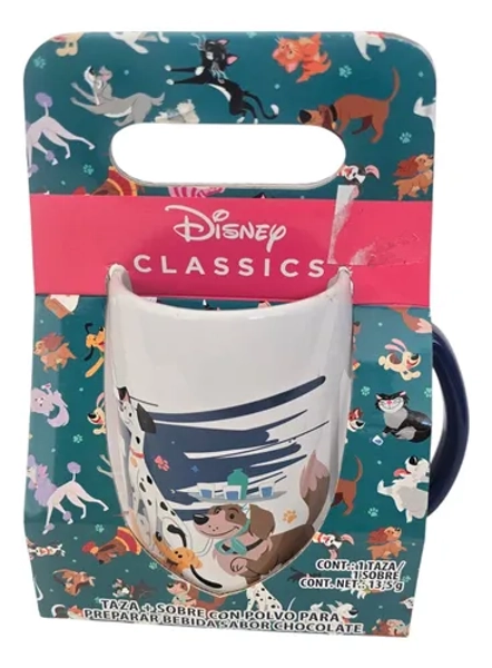 Taza Personajes Disney Clásicos Cerámica Color Blanca Perros