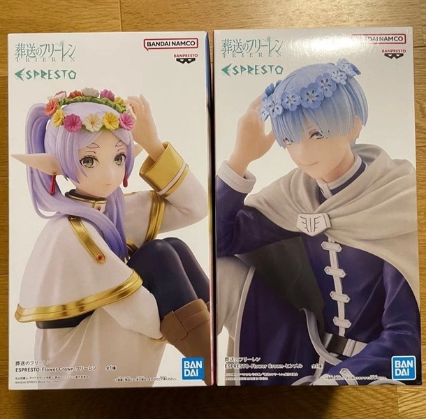 ESPRESTO Frieren Beyond Journey's End Flower Crown Figure Frieren & Himmel Set
