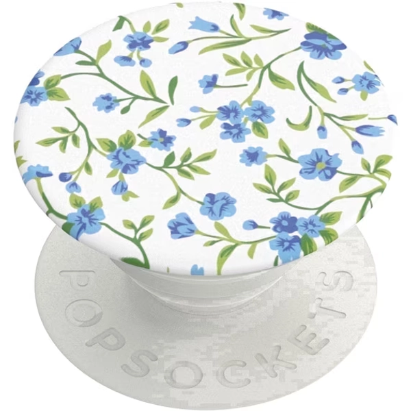 PopSockets Adhesive Phone Grip, Holder, Phone Stand, Flower - Blue Ditsy