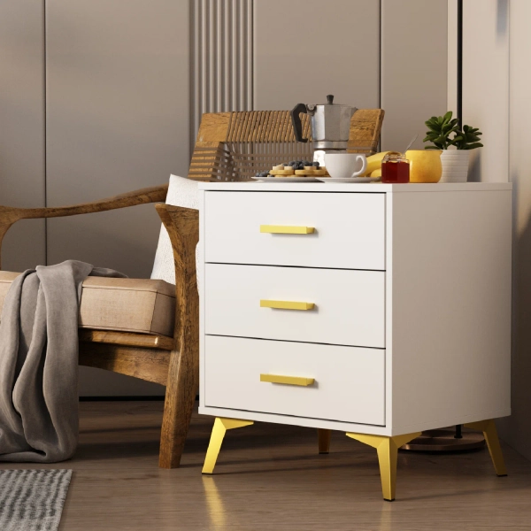 Mercer41 Hattenhauer 3 - Drawer Nightstand & Reviews | Wayfair