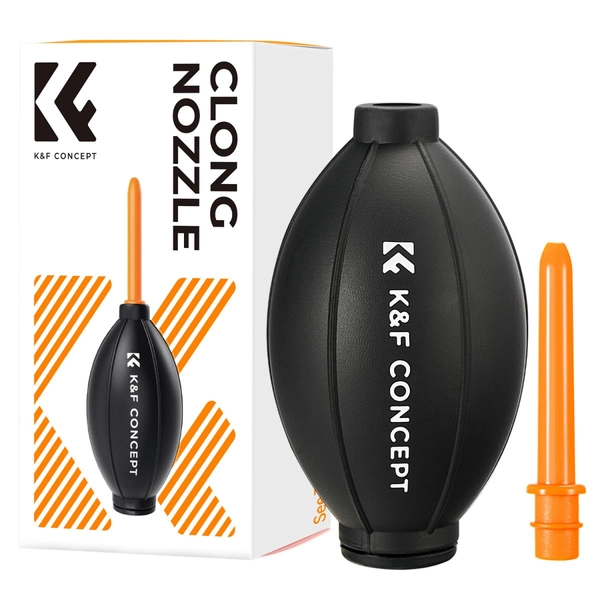 K&F Concept Objektiv Luftgebläse mit Weicher Silikonspitze und Gummiball für Kamera Objektiv, Handy, Sensor, Optik usw