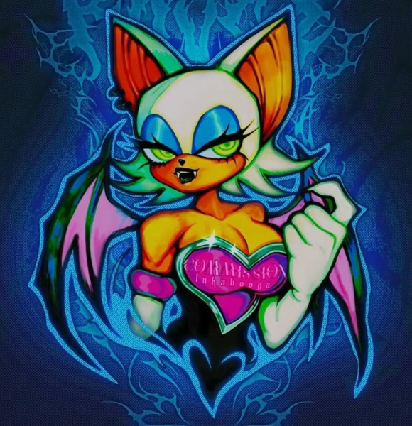 ROUGE THE BAT [A5 Art Print] - Etsy