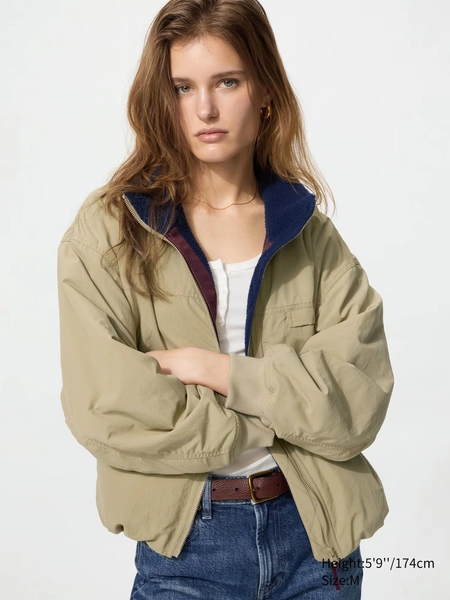 Women's Fleece Lined Stand Blouson | UNIQLO US