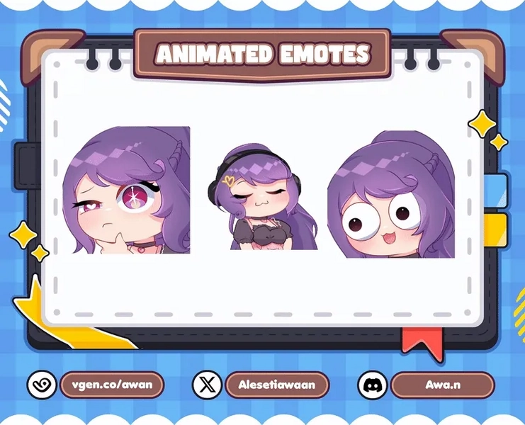 5 Cute Animated Emotes