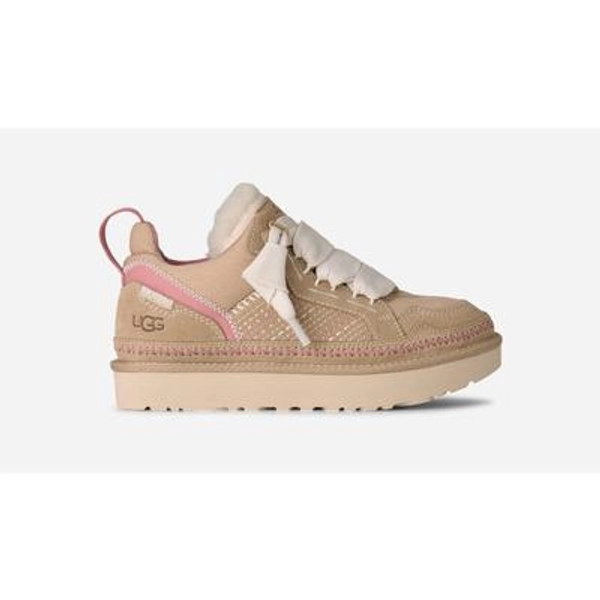 UGG® Women's Lowmel Meadow Suede Shoes in Sand Castle, Size 5