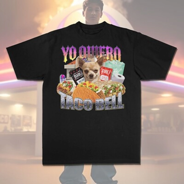 "YO QUIERO Taco Bell T-Shirt"  90s Bootleg Rap - Funny Unisex Movie Tee for Men | eBay