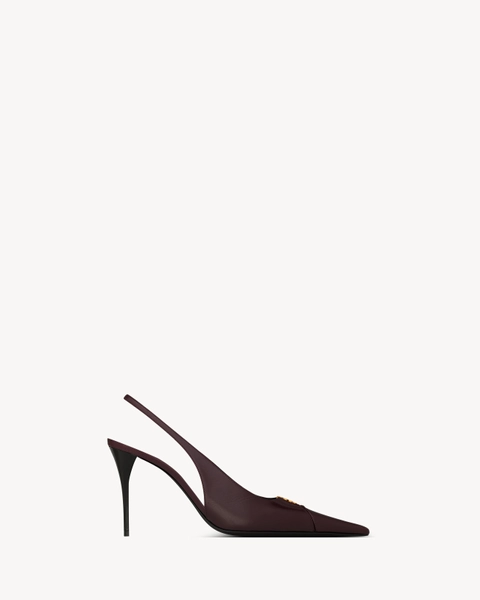 BABYLONE BRETEUIL slingback pumps in smooth leather