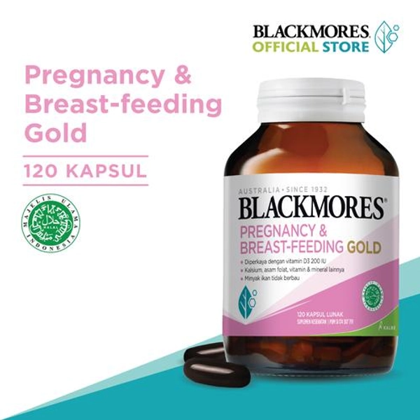 Promo Blackmores Pregnancy & Breast - Feeding Gold (120) - Improved Formula
