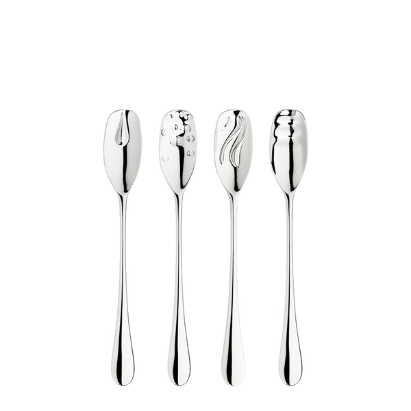 Mulberry Mirror 4 Piece Textured Spoon Set - Studio William