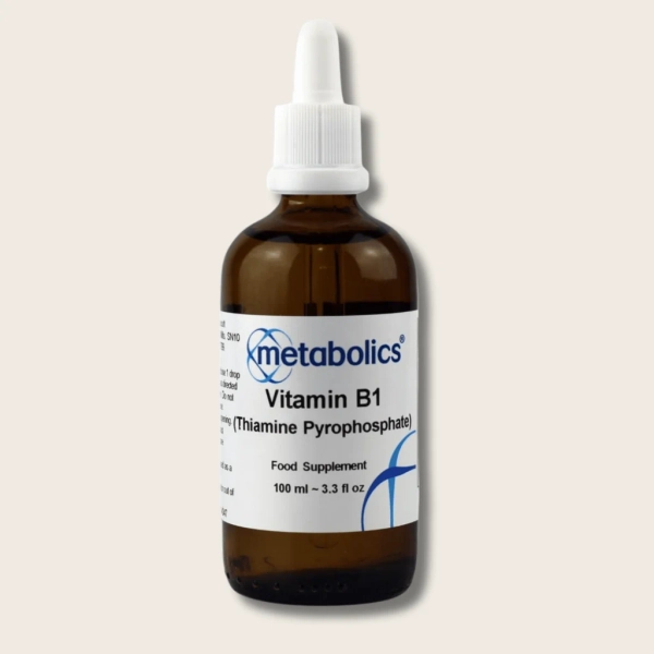 Metabolics Vitamin B1 Thiamine Pyrophosphate Liquid Active B1 for Energy & Heart Health