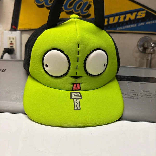 Gir Invader Zim green snapback hat #cartoon #gaming