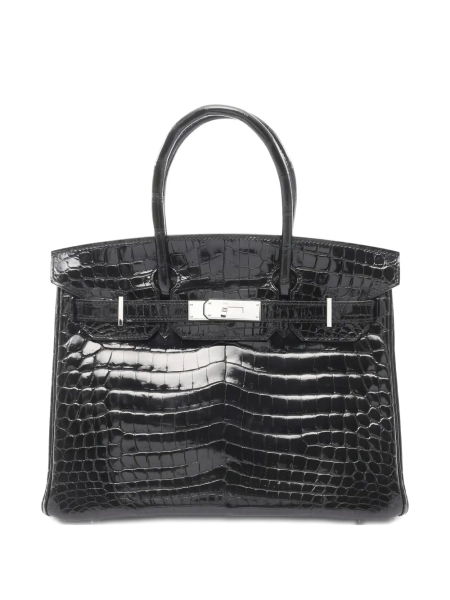 Hermès Pre-Owned 2009 Niloticus Birkin internal slip pocket handbag - Black