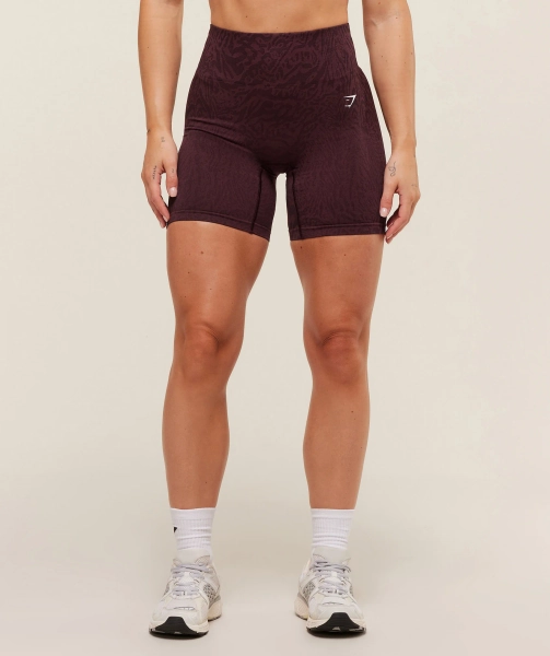 Gymshark Adapt Animal Seamless Shorts - Cherry Purple/Reset Pink