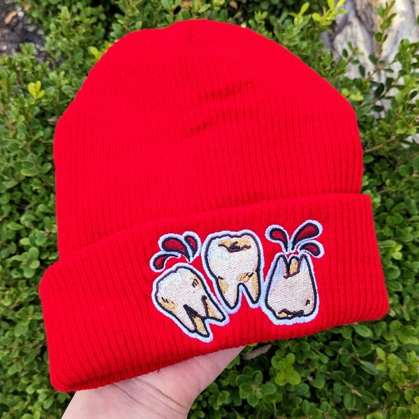 Bloody Teeth Beanie! - Etsy