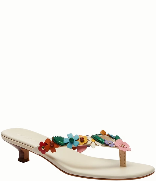 COACH Floral Kitten Heel 