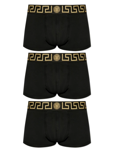 Versace lots de trois boxers à bordures Greca | 3
