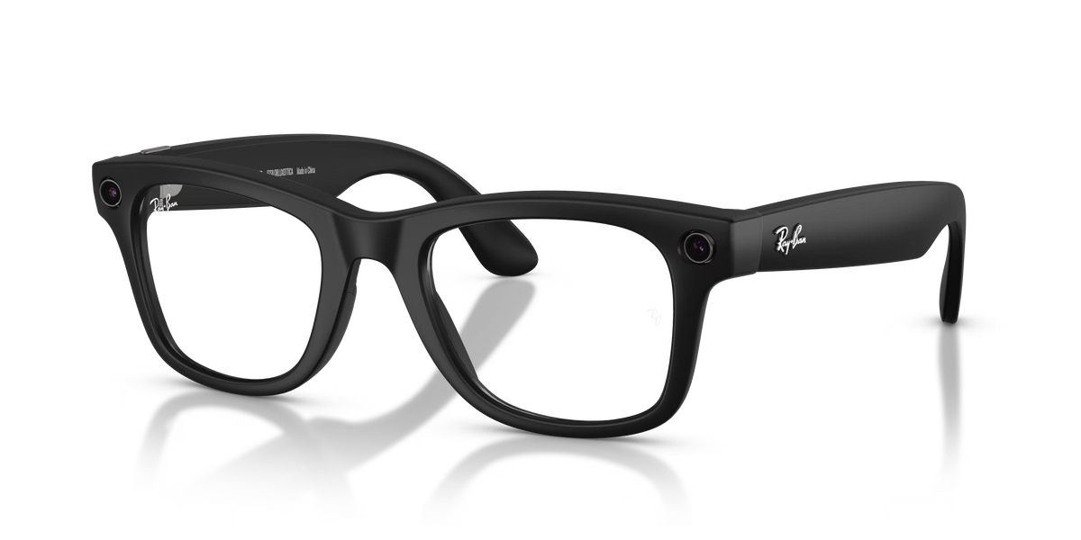 (Gen 2) Ray-Ban Meta Black Frame Clear Lenses AI Glasses