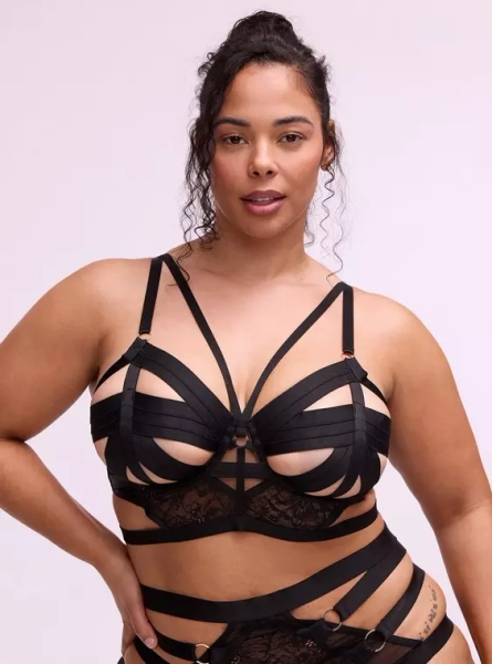 Strappy Vixen Elastic Underwire Bra 6X